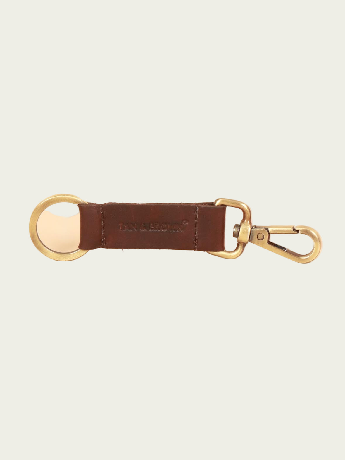 Handcrafted genuine leather keychain