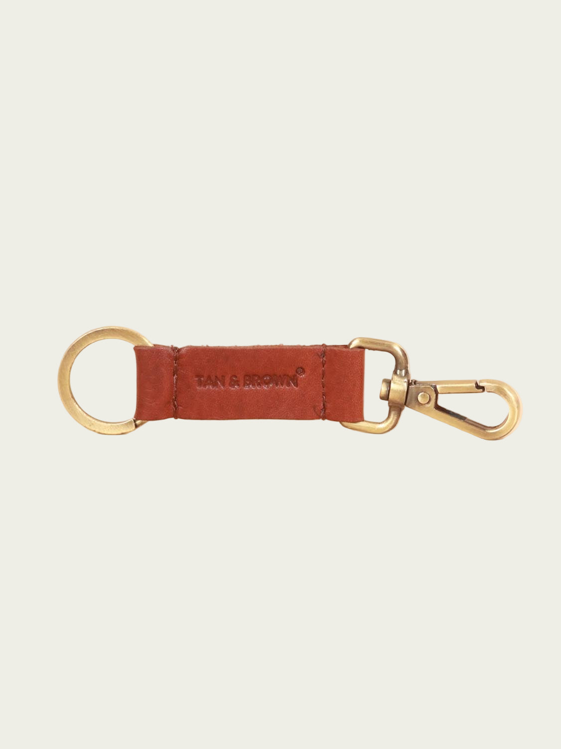 Handcrafted genuine leather keychain