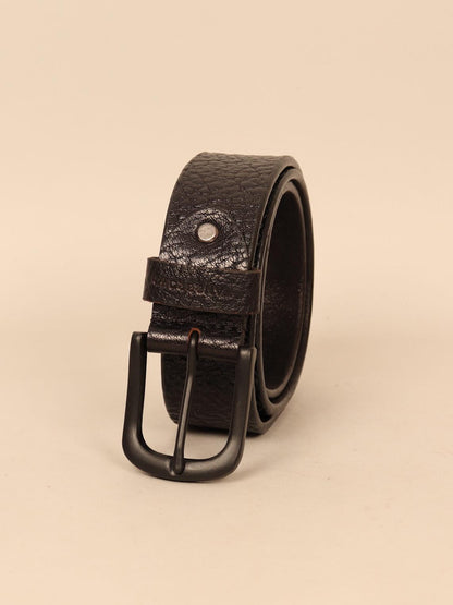 black leather belt for men