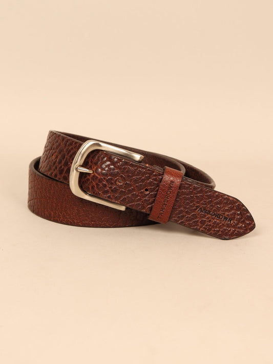 brown leather belt for men