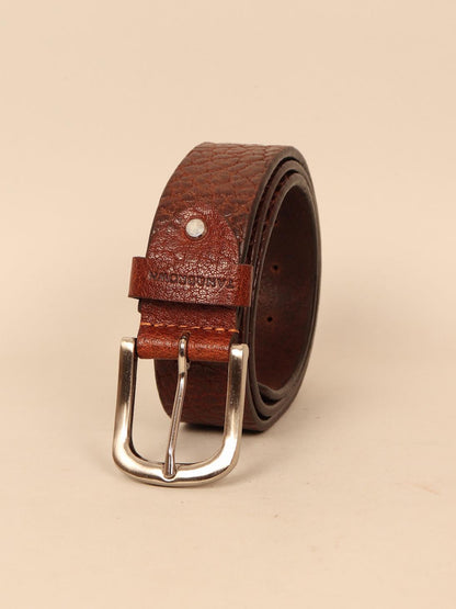 brown leather belt for men
