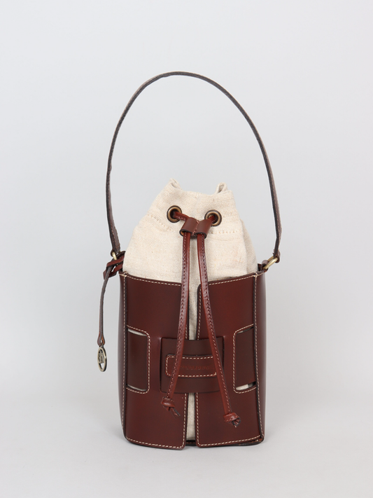 Leather Bucket Bag 