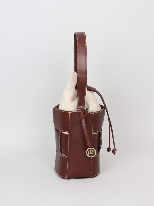 Leather Bucket Bag 