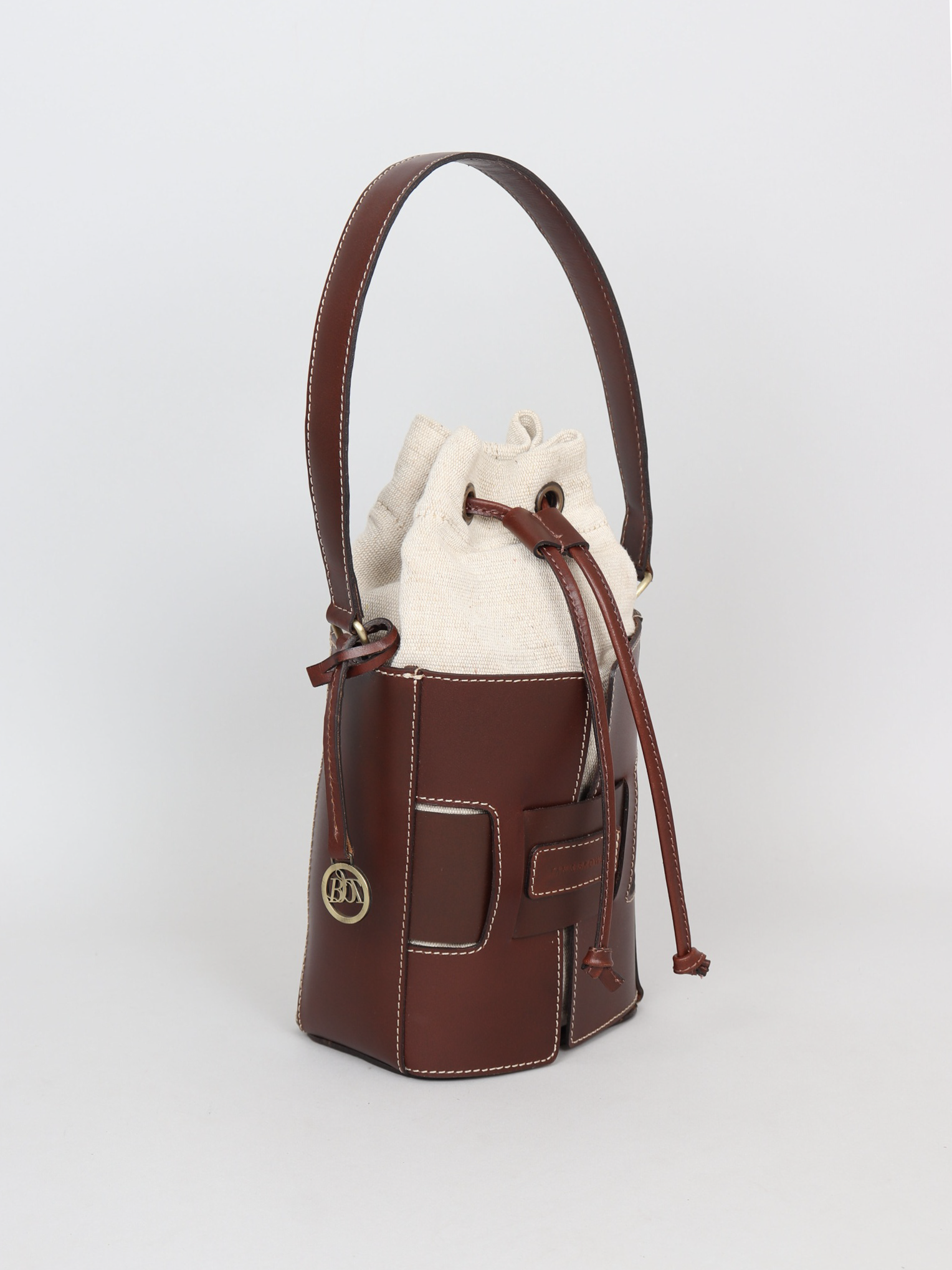 Leather Bucket Bag 