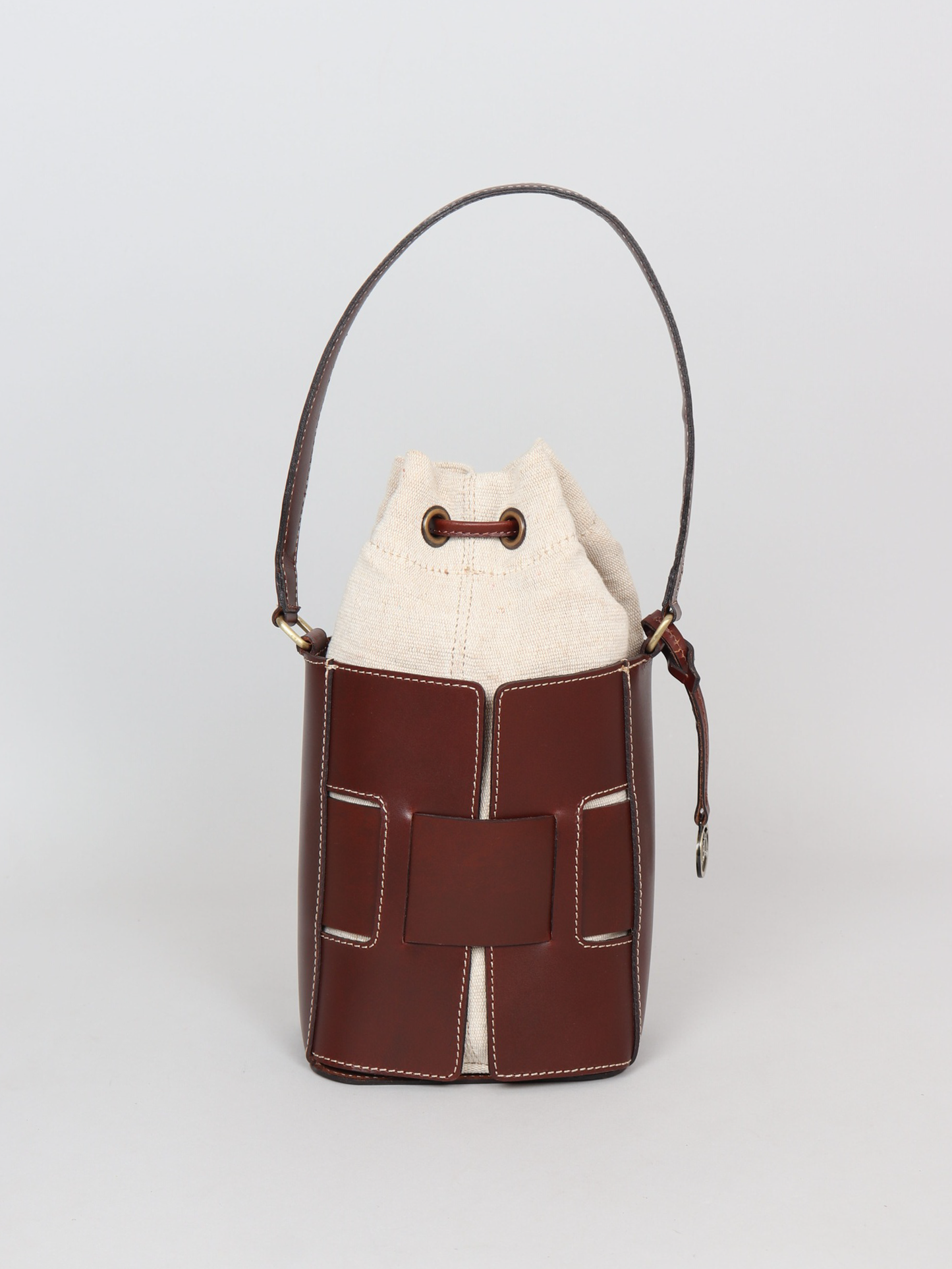 Leather Bucket Bag 