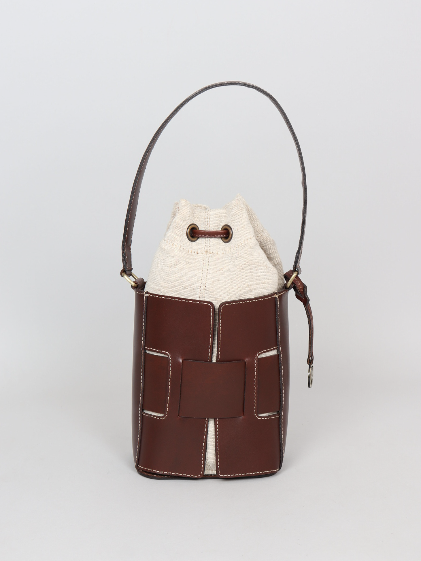 Leather Bucket Bag 