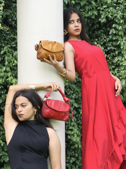 premium leather sling bag