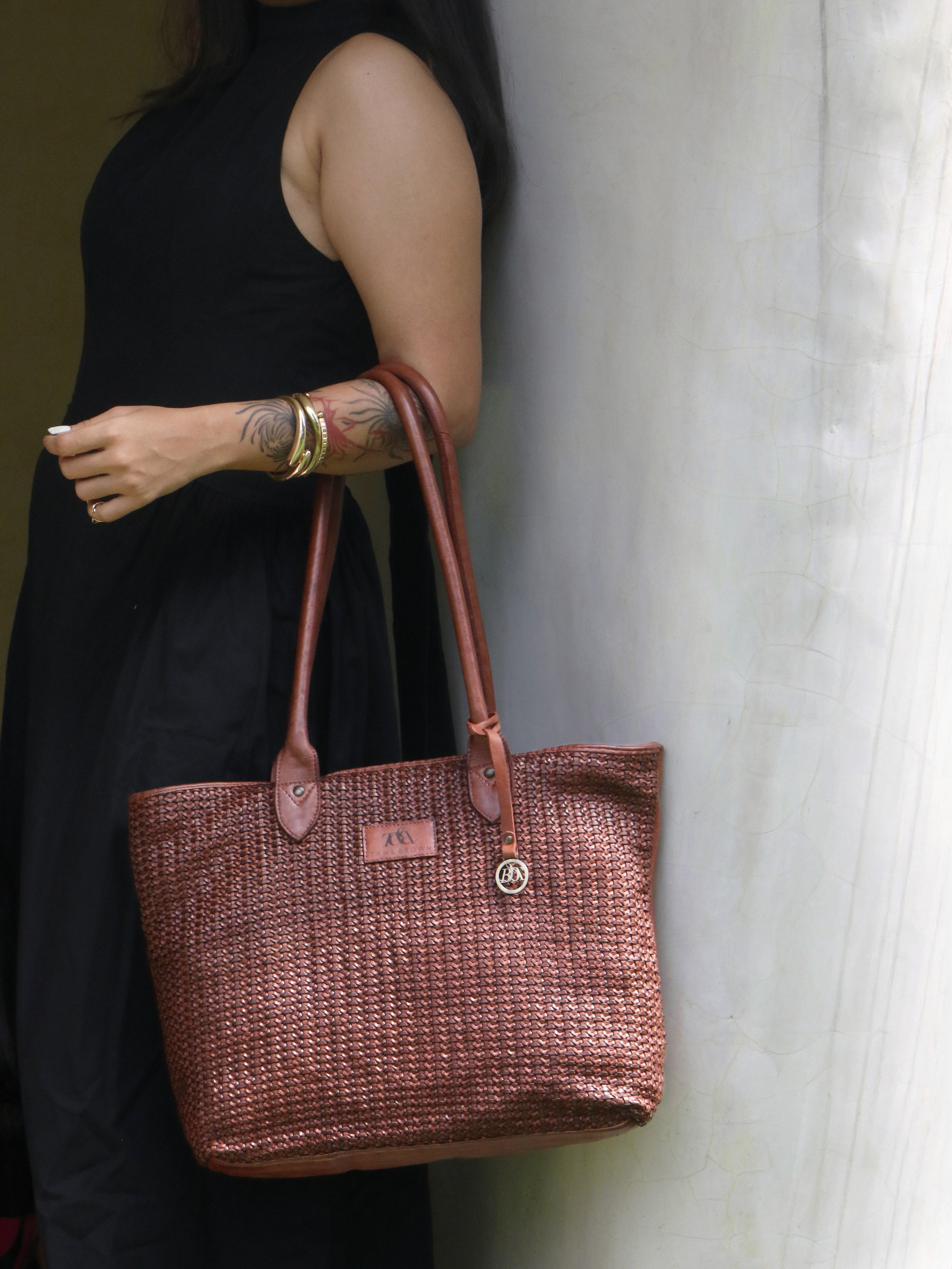 leather tote bag for women