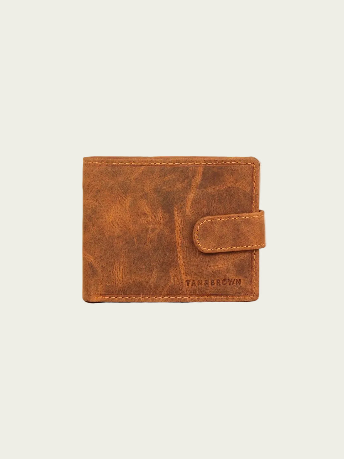 Leather Button Wallet