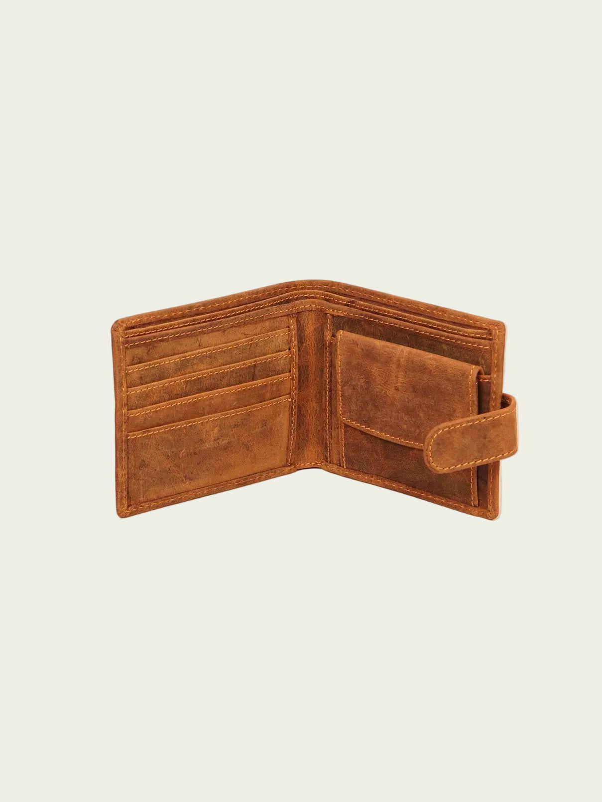 Leather Button Wallet