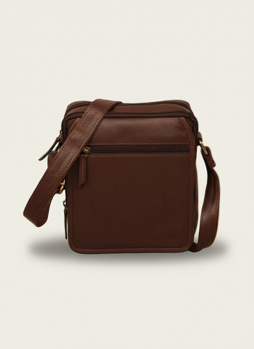 LEATHER CROSSBODY BAG 