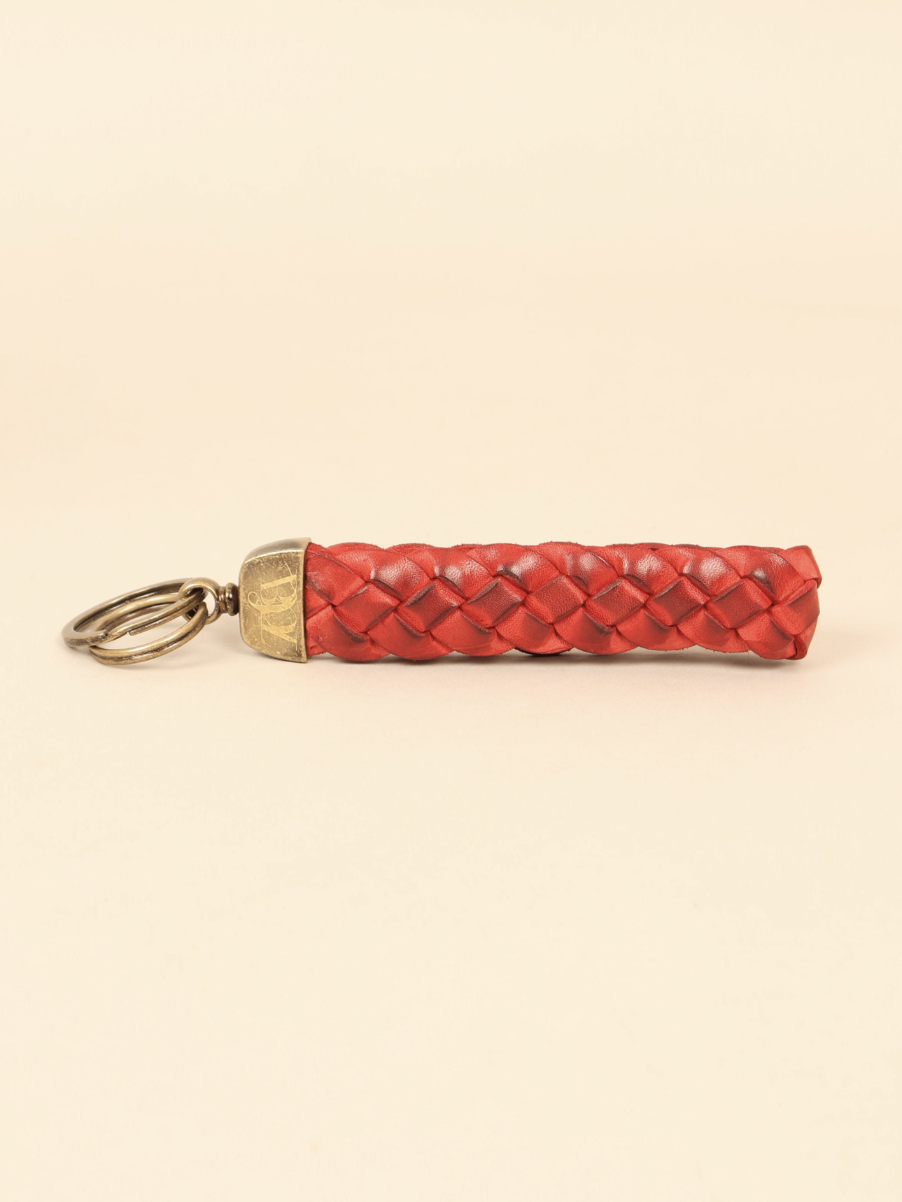 Handwoven Leather Keychain
