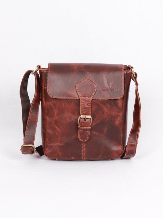 vintage leather sling bag