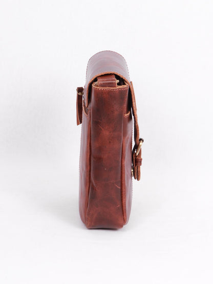 vintage leather sling bag