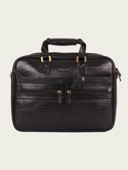 slim leather laptop bag