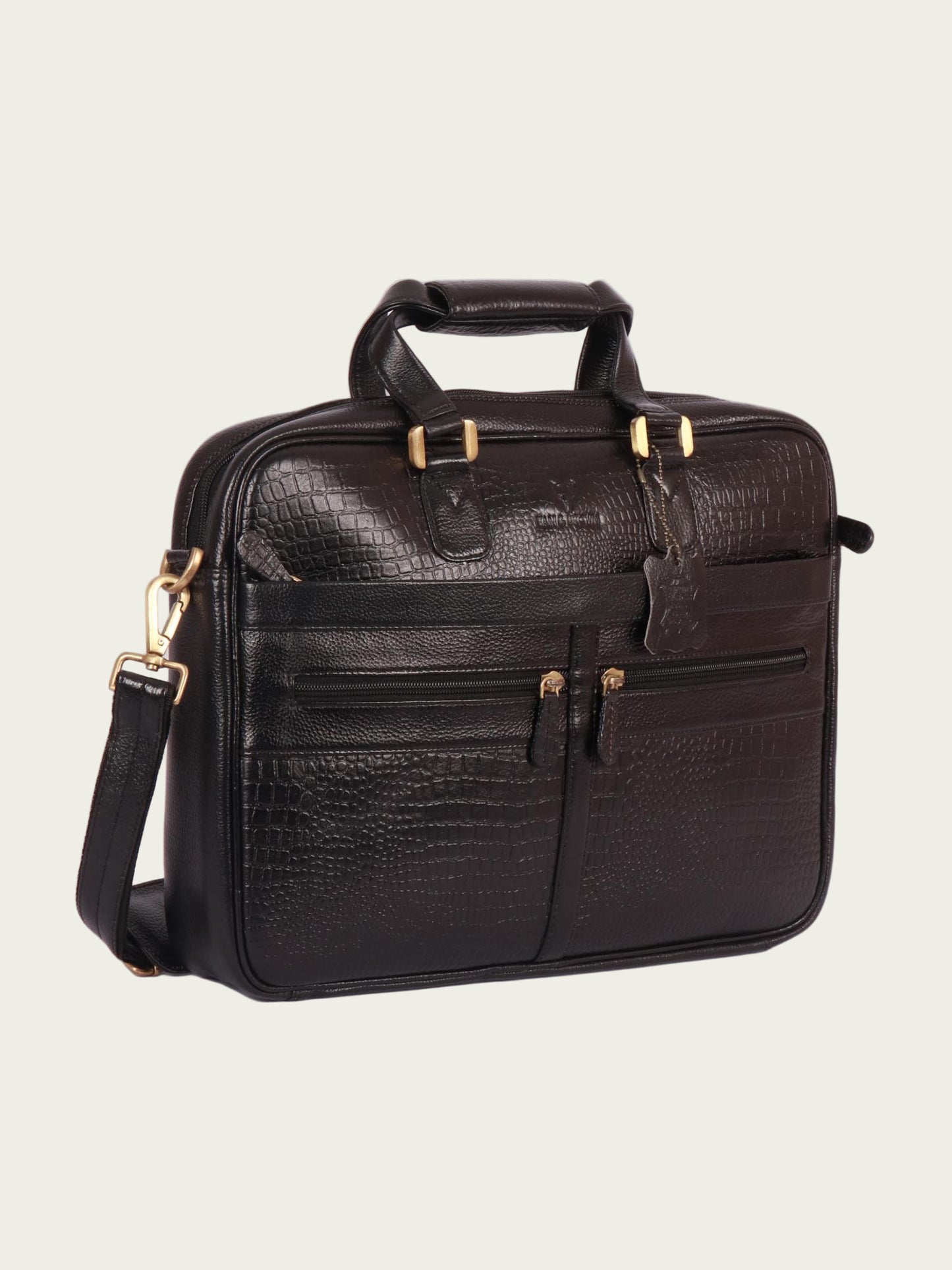slim leather laptop bag