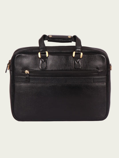 slim leather laptop bag