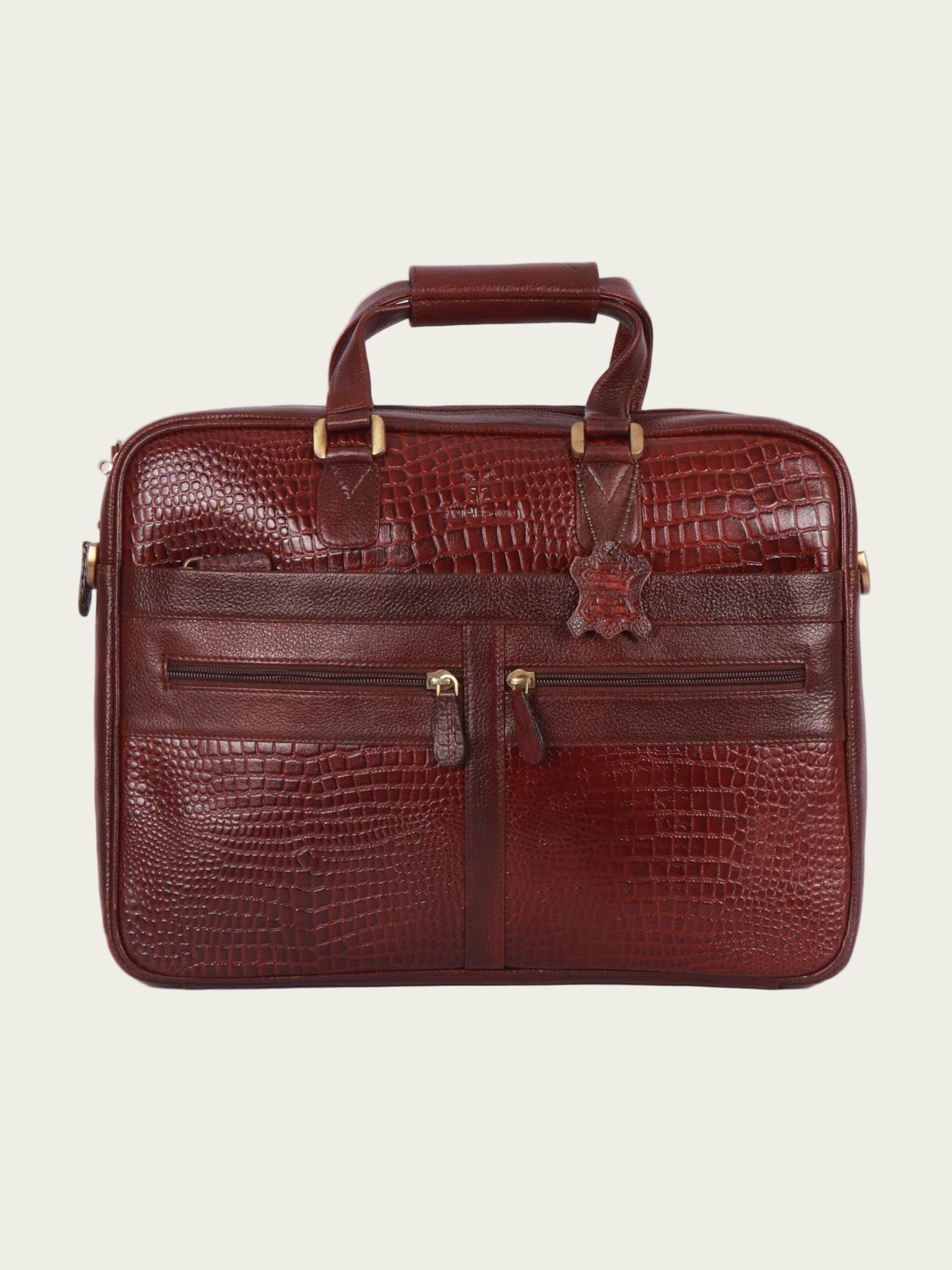 slim leather laptop bag