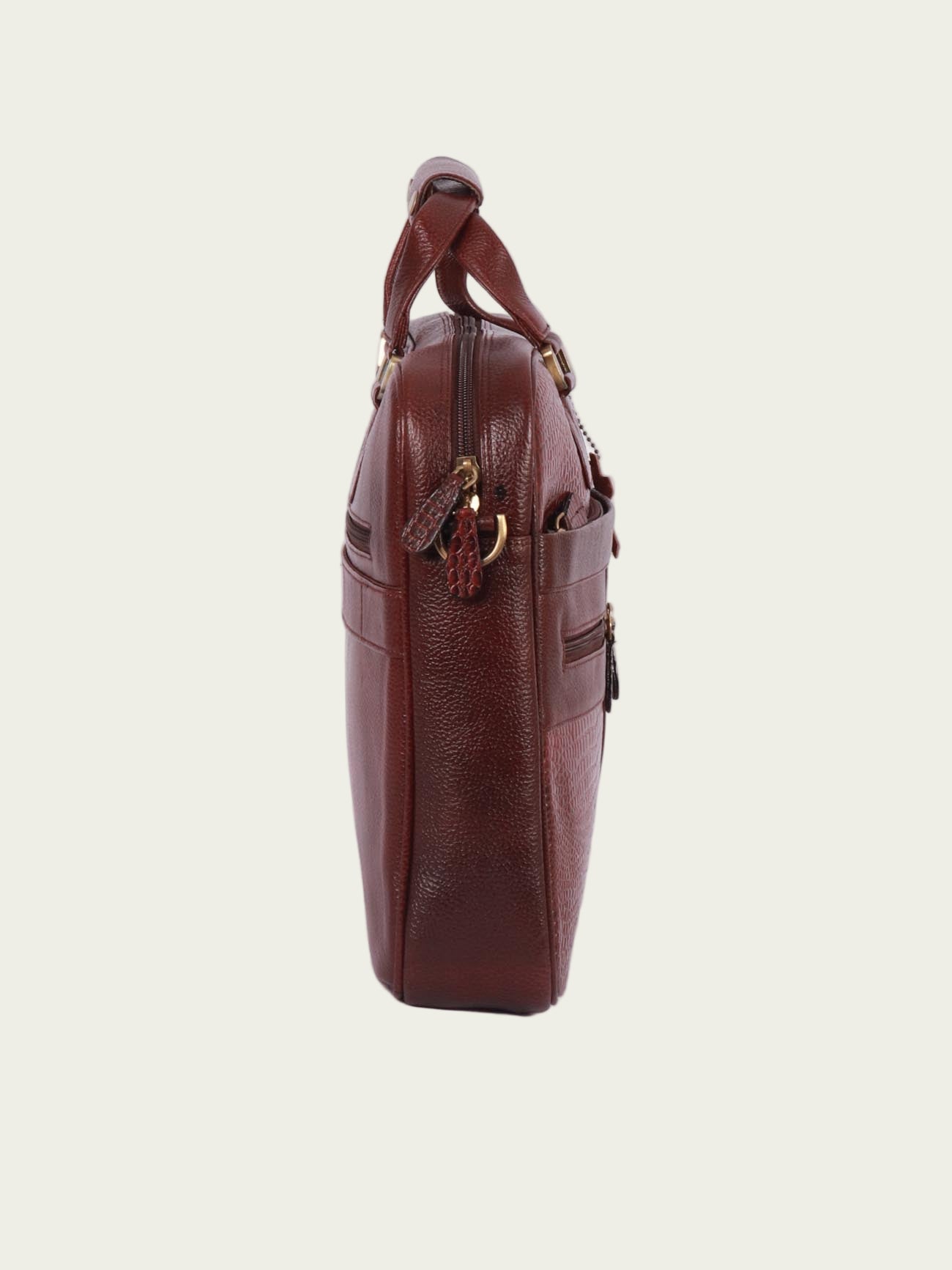 slim leather laptop bag