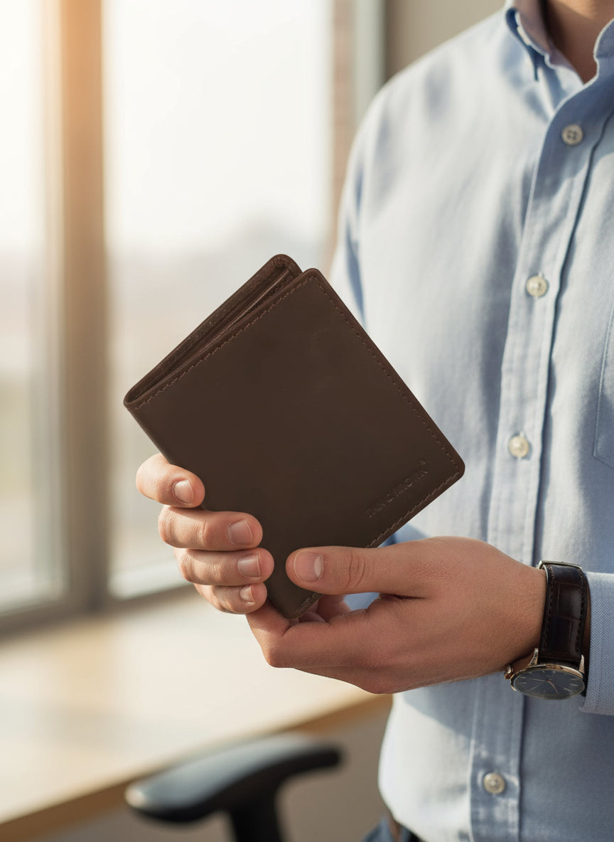 full grain leather wallet